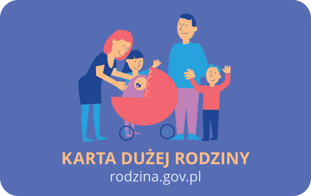 TU HONORUJEMY KARTĘ DUŻEJ RODZINY rodzina.gov.pl
